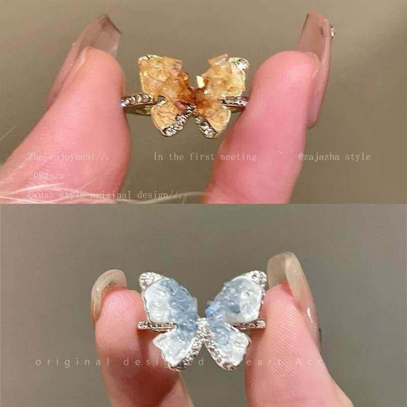 แหวนเนเชอรัลดีไซน์_dead leaf_สีไล่ระดับ_elegant lady's finger ring