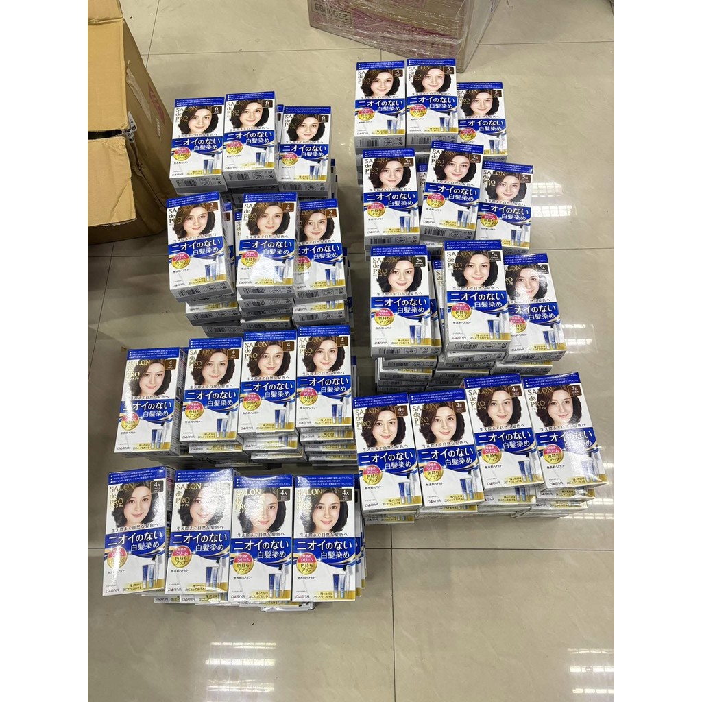 สีย้อมผม  SALON DE POR DARIYA  ปิดผมขาวได้ ไม่มีน้ำหอม ไม่มีแอมโมเนีย ทำง่าย ผมไม่เสีย ของแท้ญี่ปุ่น