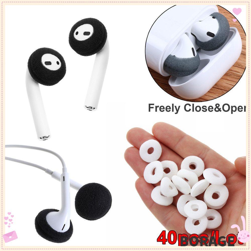 BORAG ฟองน้ํา Earpad สบายป้องกันโฟมนุ่มกันลื่นสําหรับ Airpods Earpods