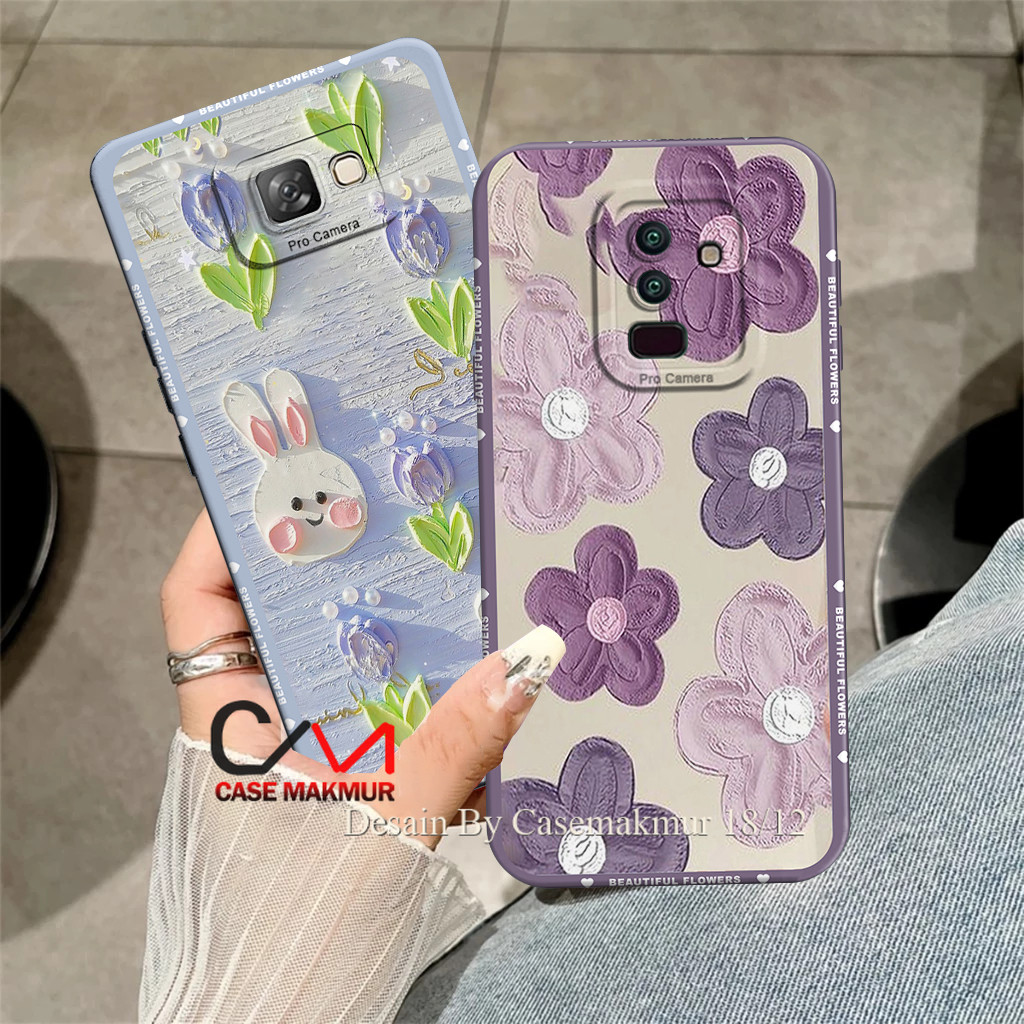 เคสนิ่ม Samsung A6 Plus / J8 J7 J6 J5 J4 J3 J2 Prime - เคสดอกไม้น่ารัก - ซิลิโคน Procamera