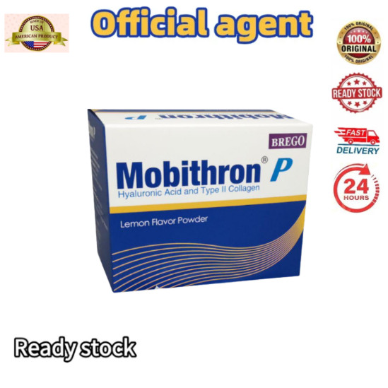 อยู่ตลอดไป Mobithron®     ผงดูแลข้อต่อ P, 28 ถุง, พร้อมกรดไฮยาลูรอนิก&     คอลลาเจนประเภทที่ 2 ซ่อมแ