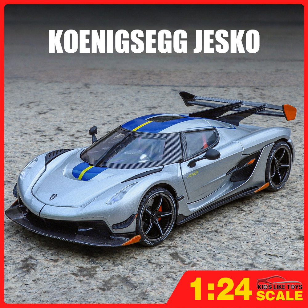 KLT 1:24 Koenigsegg Jesko รถโมเดลรถโลหะผสมของเล่นของขวัญสําหรับเด็กเด็กผู้หญิง