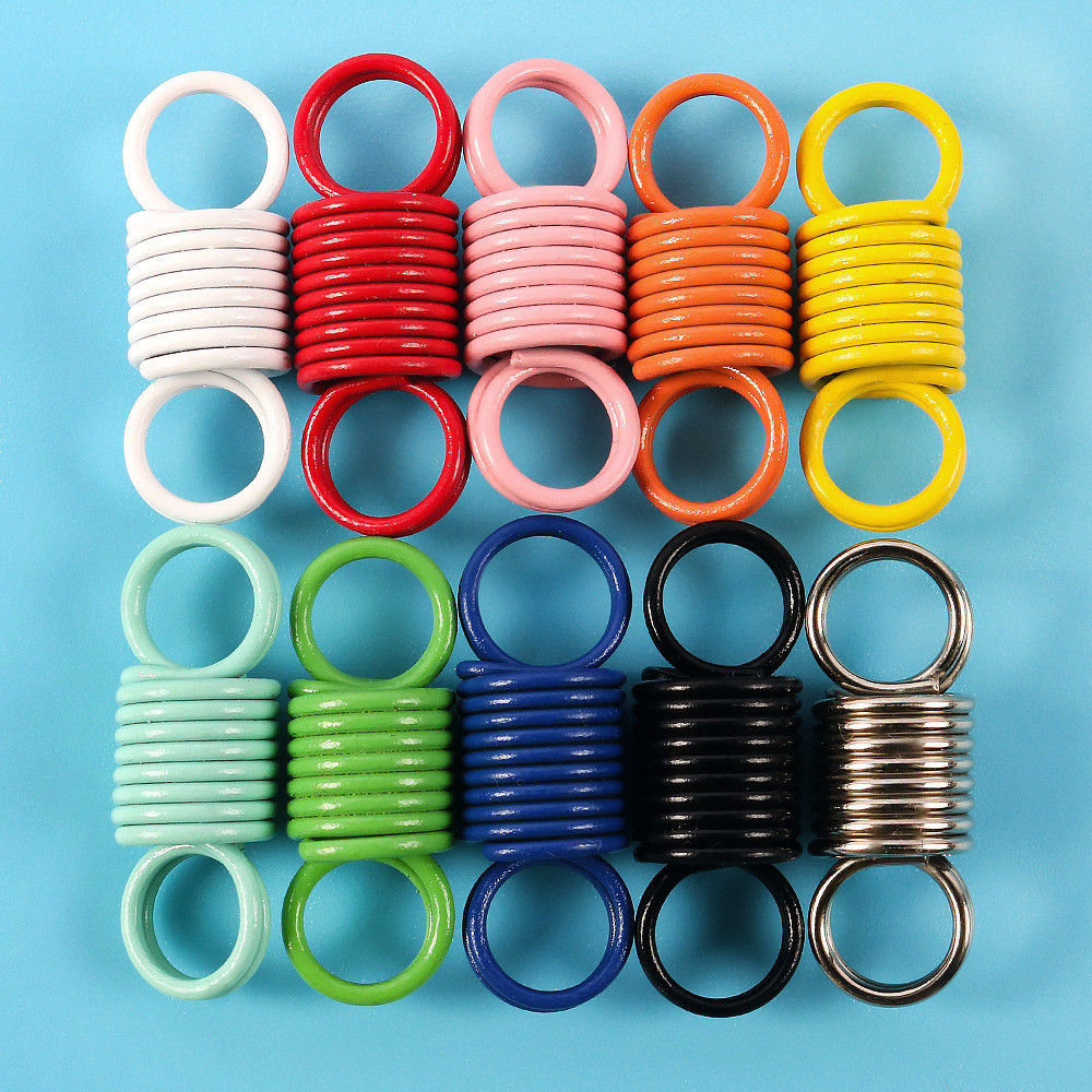 หัวเข็มขัดสปริงสีสันสดใส ยืดหยุ่น สำหรับเชื่อมต่อ อุปกรณ์เสริม DIY