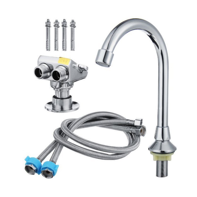 Faucet Contact Medical Foot Stepping Hand Laboratory Copper Engineering Basin Laboratory Food Wash B