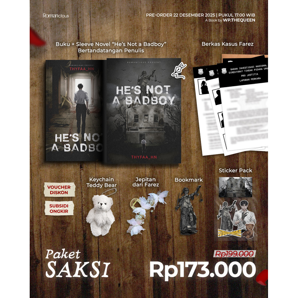 นวนิยายของ Badboy ของ Hes Not a Badboy - Latifatul Eka Rohmah สํานักพิมพ์ Romancious