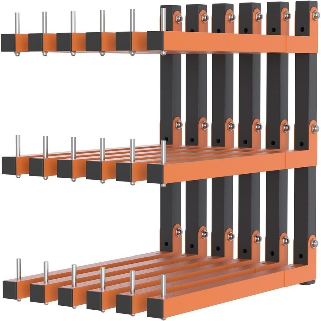 Lumber Rack Wall Mount, Lumber Storage Rack, Heavy Duty Wood Storage Racks with 9-Level  1080 lb Dur