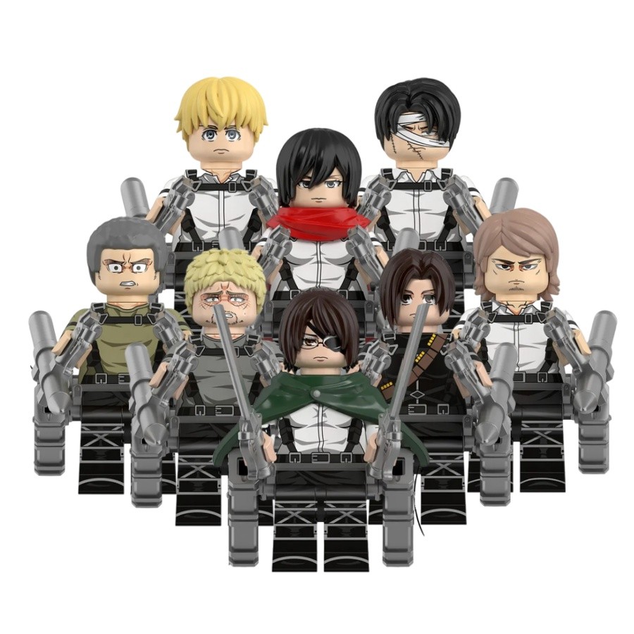 Attack on Titan Action Figure Eren Jaeger Armin Arlert Mikasa Ackerman Eren Jaeger Hisutoria Reisu B