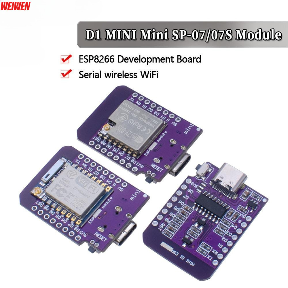D1 Mini TYPE-C ESP8266 ESP-07/07S CH340G USB D1 Mini WIFI Development Board D1 Mini NodeMCU Lua IOT 