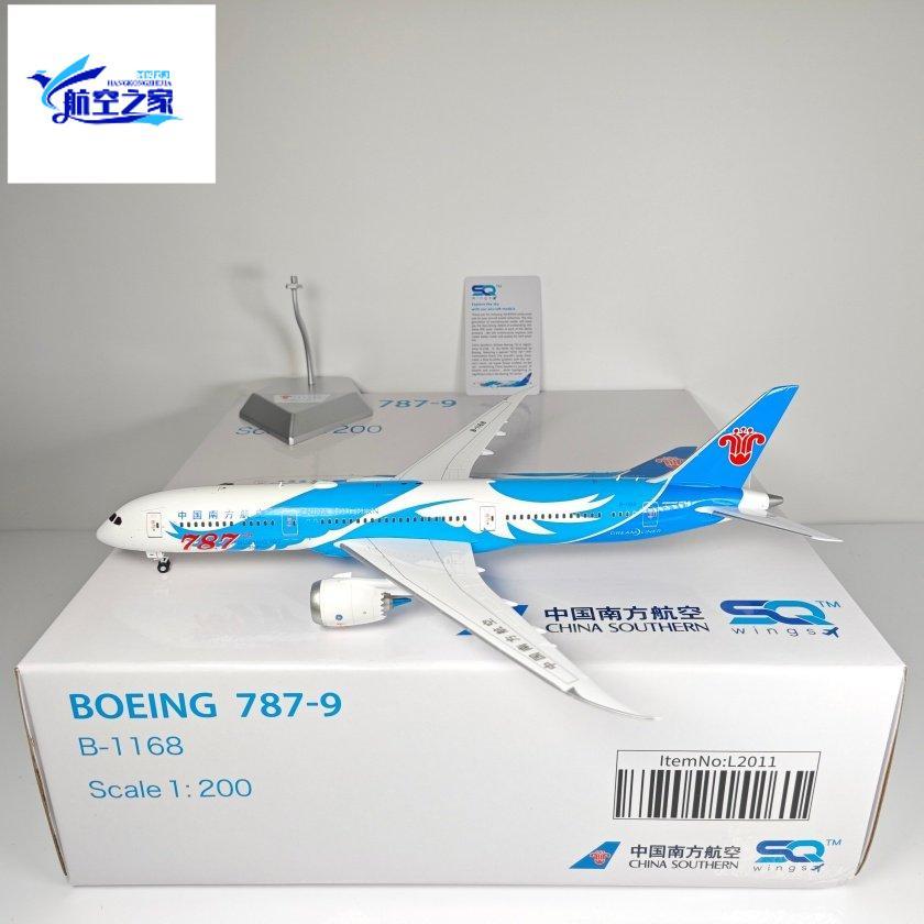 SQ Wings L2011 1: 200 China Southern Airlines B787-9 B-1168 Red Letter 787 Alloy