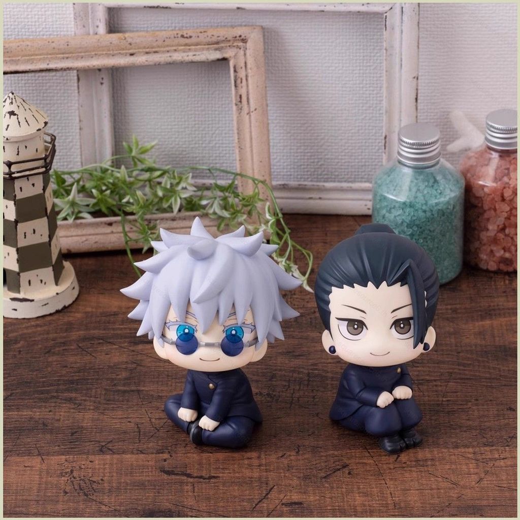 SC Jujutsu Kaisen Satoru Gojo Suguru Goyo Fushiguro Toji Chibi นั่ง Pose Action Figure เครื่องประดับ