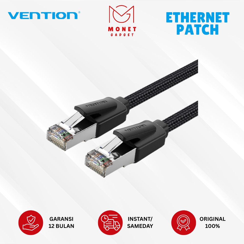 Vention Cat8 SFTP สาย LAN ถักอีเธอร์เน็ตสําหรับเล่นเกมความเร็วสูง - IKO