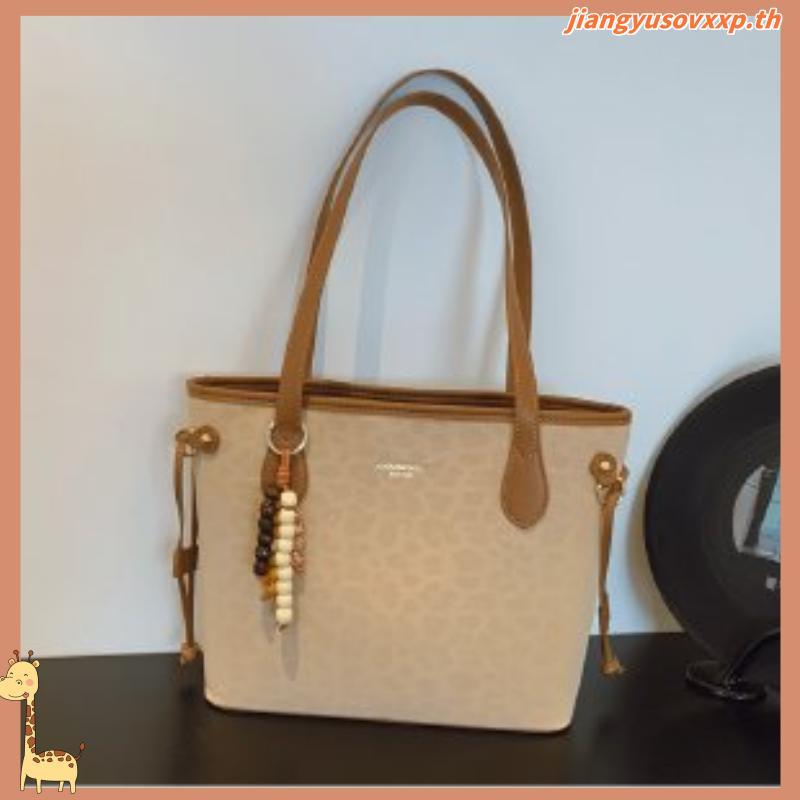 KOSK Womens Leopard Print Tote Bag, กระเป๋าสะพายแฟชั่นคอลเลคชั่นล่าสุด - 2568