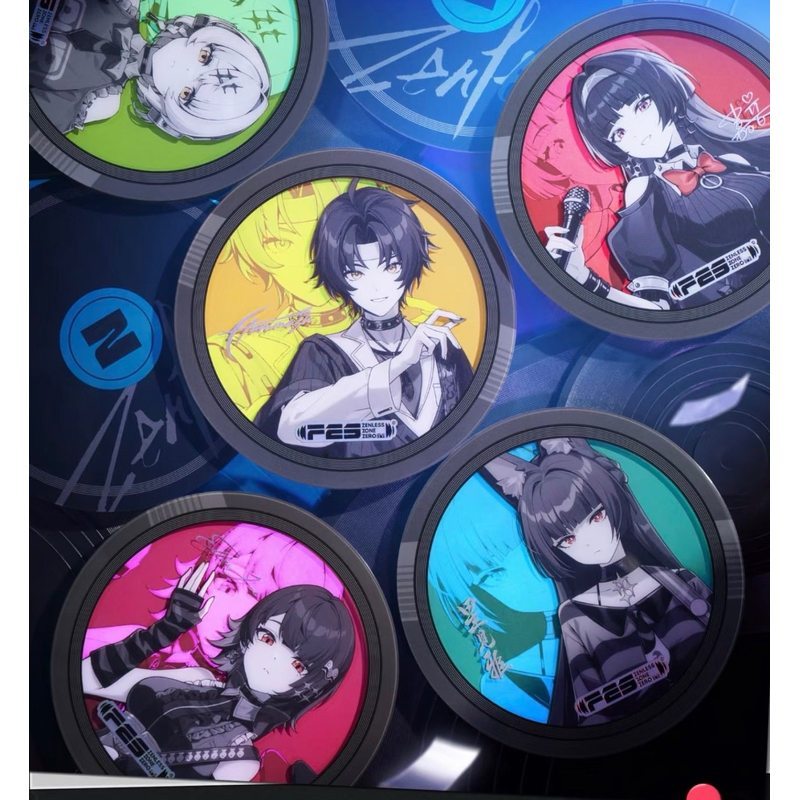 ของแท้อย่างเป็นทางการ ChaPanda x Zenless Zone Zero Collaboration Merch Vol.2 – ผ้าเช็ดมือ Bangboo ที่รองแก้วและปลอกถ้วย K5U6