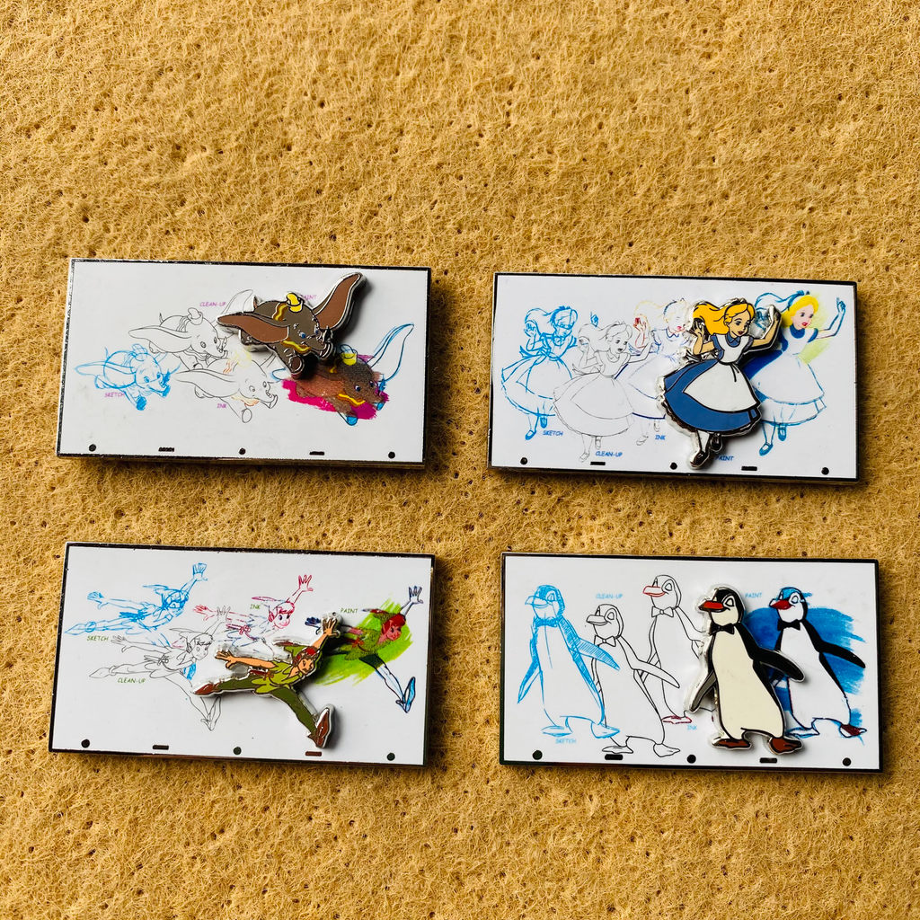 Disney Badge disney pin disney pin disney Medal Dumbo Alice Peter Pan Badge Anime Limited Edition