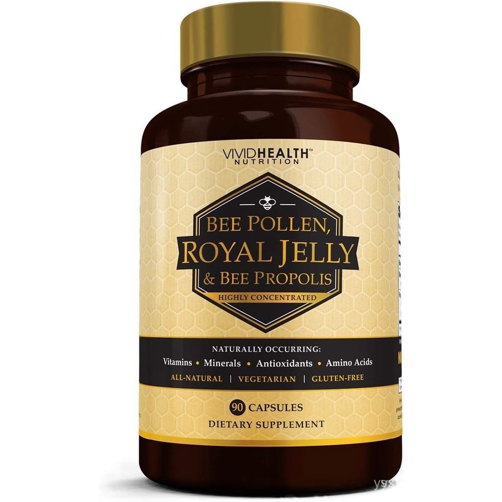 Royal Jelly และ Bee Pollen Capsules 90 Count