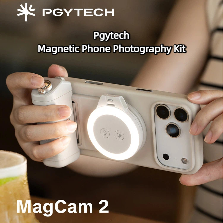 Pgytech โทรศัพท์มือถือการถ่ายภาพชุดกล้องแม่เหล็กจับเติมแสง MagCam2 บลูทูธรีโมทคอนโทรลกล้อง Aid IOS ไ