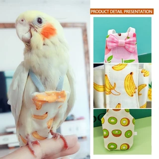ของมาใหม่！ขนาดM ชุดนกแก้ว ผ้าอ้อมนกแก้ว ขนาดเล็ก พิมพ์ลายผลไม้ น่ารัก อ่อนนุ่ม มี3รูปแบบ ล้างได้