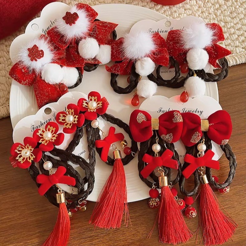 ผ้าโพกศีรษะลายเปียสำหรับเด็ก แบบคลิปใช้งานสะดวก - รูปที่ 5