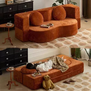 [COD] Sofa โซฟา โซฟาพับได้ โซฟาเตียงนอน โซฟาหลายฟังก์ชัน โซฟา สะดวกในการเคลื่อนย้าย บรรจุในถุงสุญญากาศ