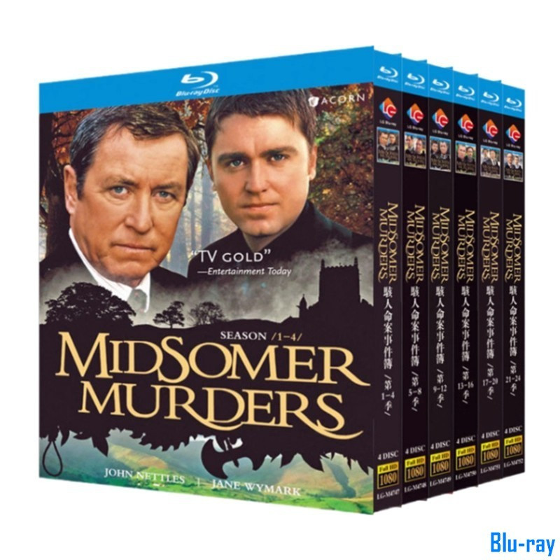 [BRAND NEW SEALED] American Drama Midsomer Murders Season 1-24 (1997-2024) 24-Disc Blu-ray Boxed