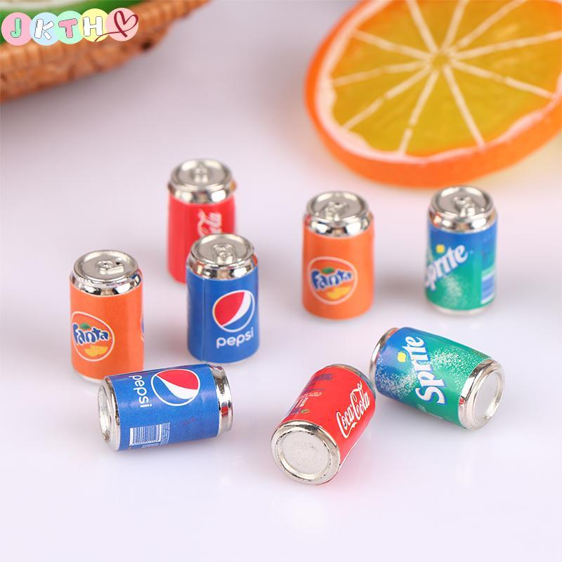 JKTH 4 ชิ้น Miniature จําลองเครื่องดื่มตุ๊กตาของเล่นอาหารตุ๊กตาเครื่องดื่ม Shop ฉากของเล่น JKK