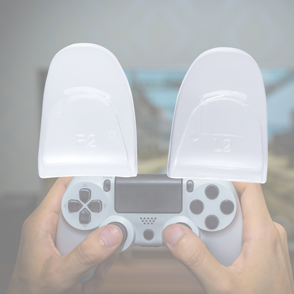 Yoaushop L2 R2 Trigger Extenders สําหรับคอนโทรลเลอร์ยางกันลื่นจับใช้งานร่วมกับ Slim/Pro Faster ดึง
