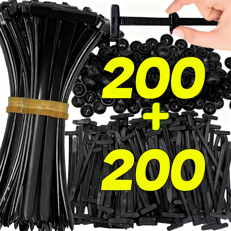50/100/200ชุดสากลสายผูกหัวเข็มขัด-หนักล็อคตัวเองไนลอนเปลี่ยนตัวยึด
