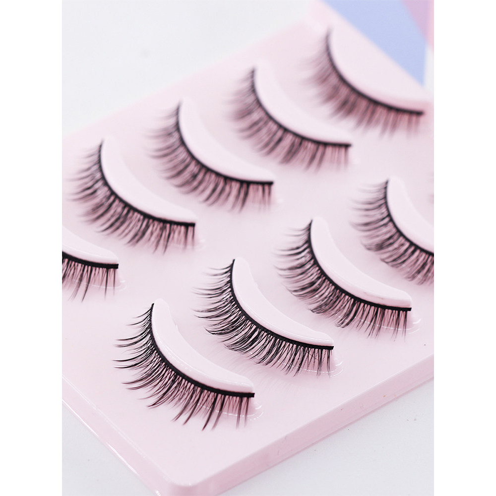 ขนตาสายฝอ ขนตาปลอม Menglu จำลองก้านแข็งรองรับตาสองชั้นขนตาปลอมทั้งตัว