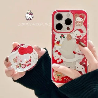 Magnetic Flow Bracket ปีใหม่แมวอะคริลิคเคสโทรศัพท์สําหรับ iPhone 17 Pro Max 17 Air 16 Plus 15 14 13 12 11 กันกระแทกป้องกันปลอก