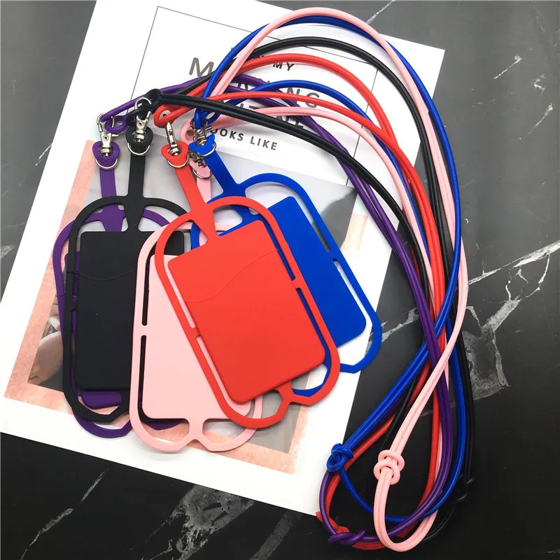 For ip 7 XS 8 case silicone Strap Mobile Keys Neck Strap For Phone Keys lanyard keychain neck strap 