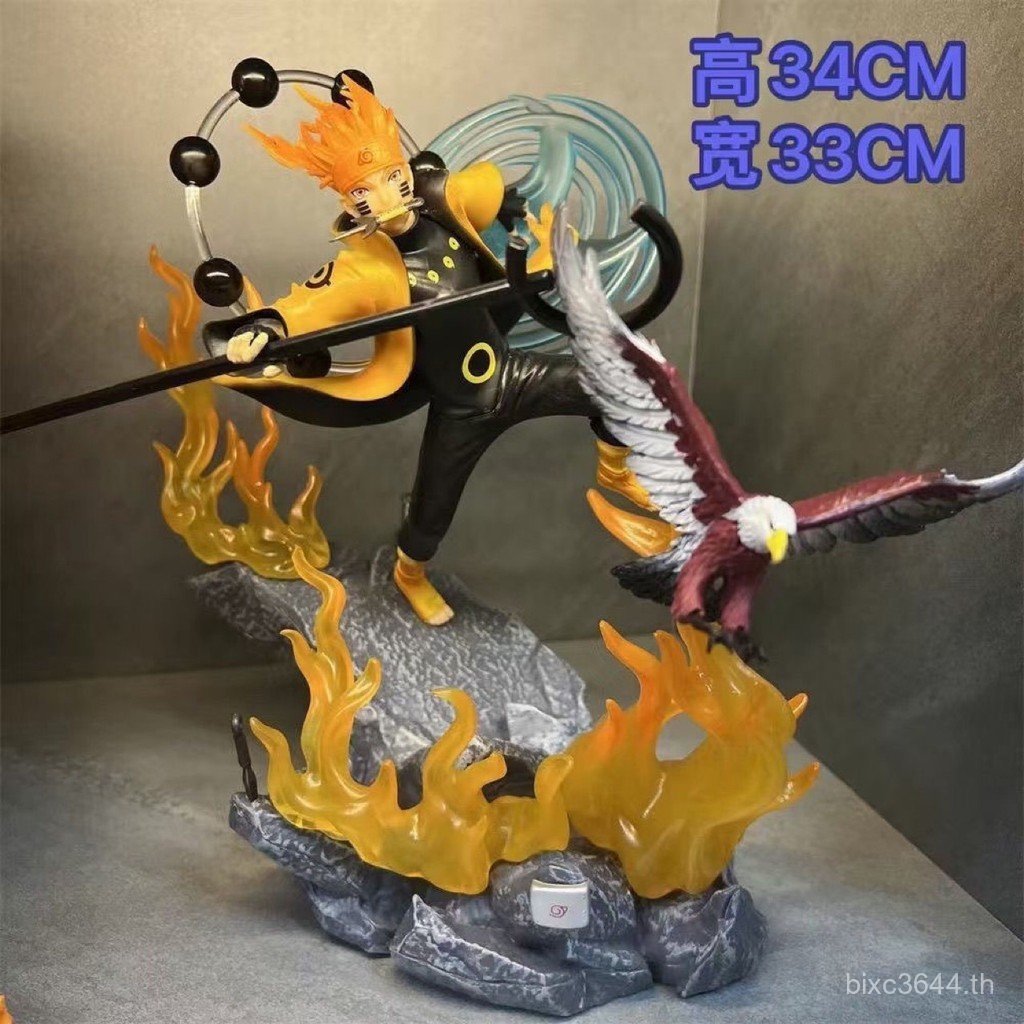 Naruto Anime Spiral Maru-Shaped Naruto Immortal Figure Singularity พัดลมไฟฟ้าหกช่องพร้อมพัดลมเทอร์โบ