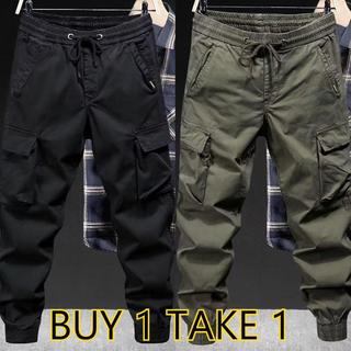 2026 New Heavyweight Cargo Pants for Men American Streetwear Loose Tapered Jogger Fit Plus Size  All-Match Comfort Casual Utility Trousers