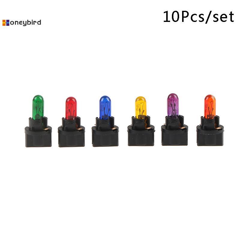 Kaleidoscope 10PCS T5.5 หลอดไฟ Led W1.2WCar ภายในไฟ Dashboard ความร้อนตัวบ่งชี้ Wedge เครื่องมืออัตโ