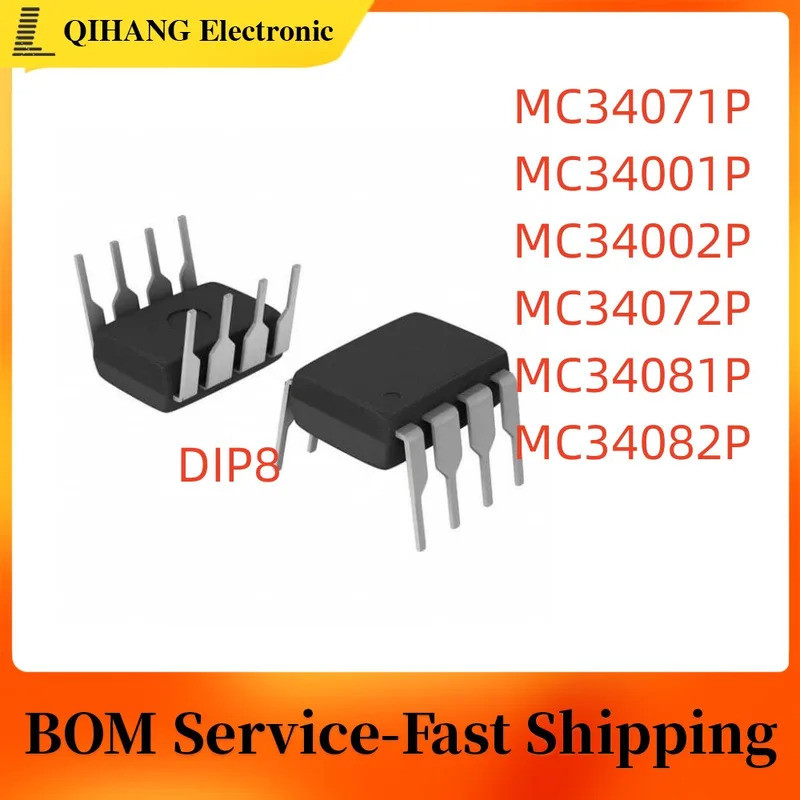5PCS MC34071P MC34071PG MC34071 DIP-8 DIP MC34072PG MC34072P MC34001P MC34001P MC3402P ชิป ic