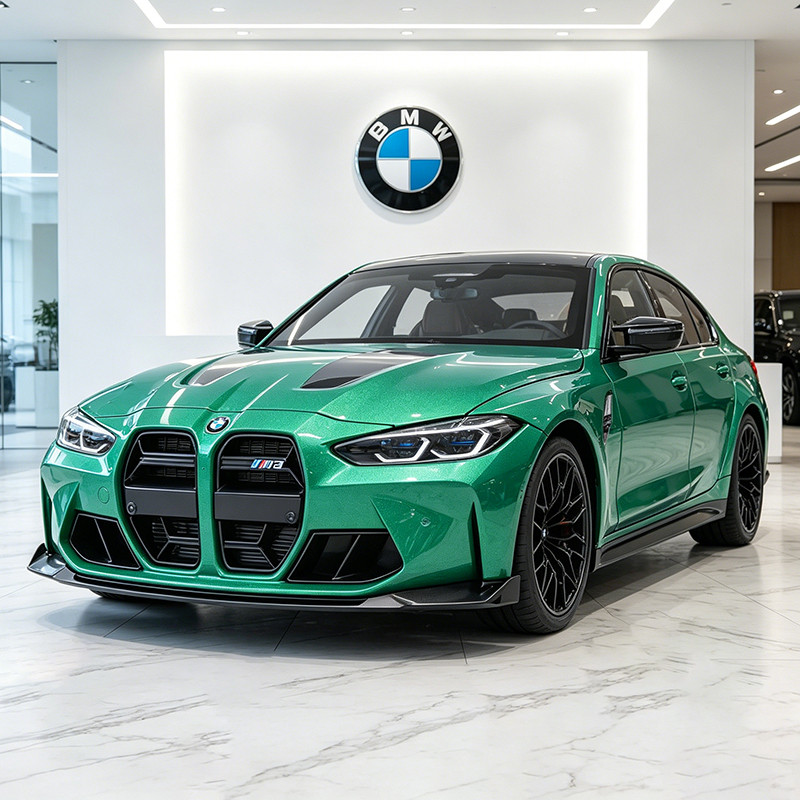 ใหม่ 1:18 BMW M3 CS LCI G80 Mpower Supercar รถ Diecasts & Toy Vehicles รถรุ่น Miniature Scale รุ่นรถสําหรับเด็ก