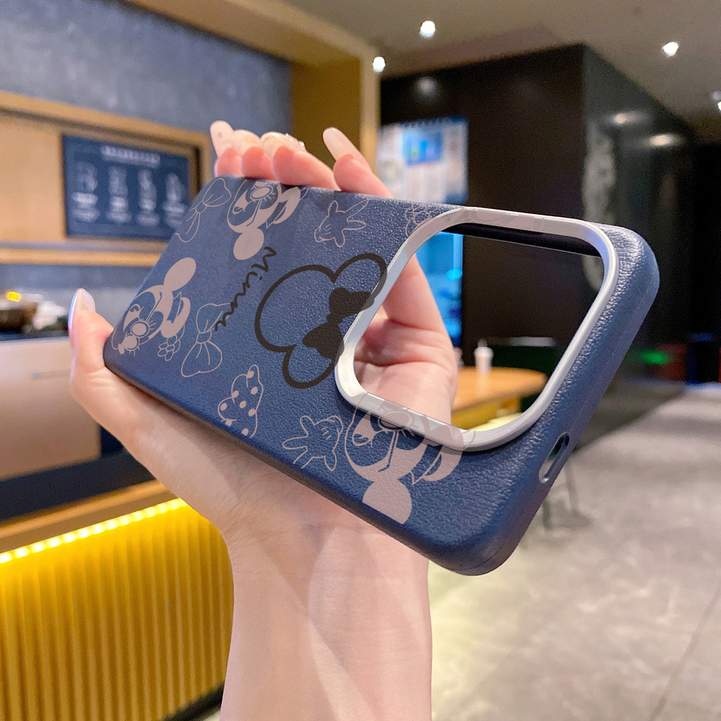 Compatiable พร้อม Infinix Hot 50 4G X6882/X6882B 6.78 นิ้วน่ารัก Mickey Minnie Case เลนส์ฝาครอบป้องก