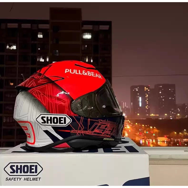 ReadyStockแบรนด์ใหม่ SHOEI Z8 Red Ant Top พร้อมสีมอเตอร์ไซค์ หมวกกันน็อคมอเตอร์ไซค์มูลค่าสูง กันกระแทก
