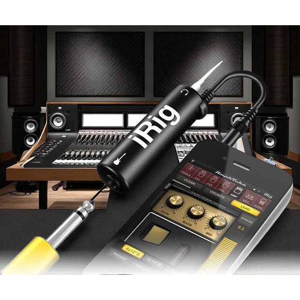 TISERA - iRig AmpliTube Guitar Adapter Interface สําหรับ iPhone iPod Touch iPad - IRIG-0003