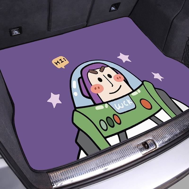Lingke 06 Special Trunk Mat Crystal Velvet Cartoon Trunk Mat Car Interior Design Supplies 2oEf