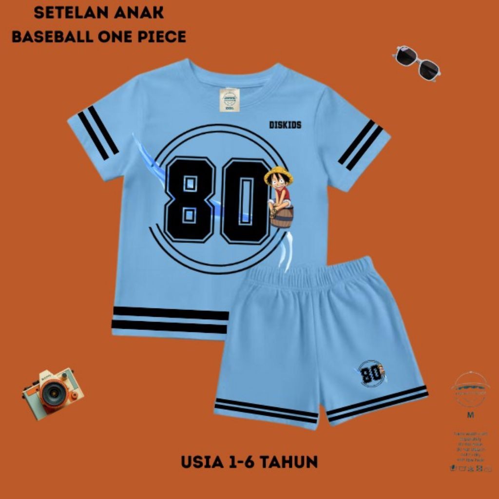 One Set Kids Unisex Baseball One Piece Edition | เสื้อเบสิค พรีเมี่ยม | ANAKDISTRO88 SNI