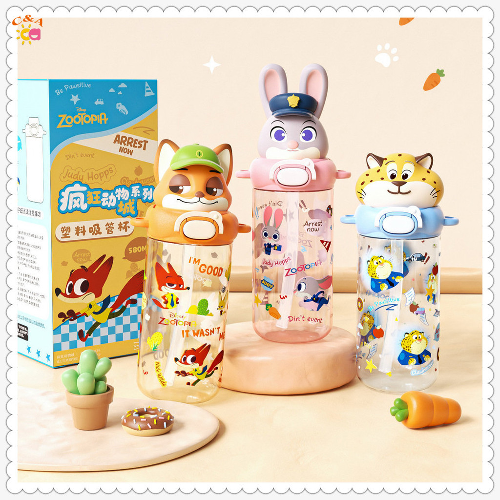 【จัดส่งตลอด 24 ชั่วโมง🔥】Crazy Zoo ถ้วยน้ําเด็กโรงเรียนเฉพาะฤดูร้อนถ้วยฟางความจุขนาดใหญ่