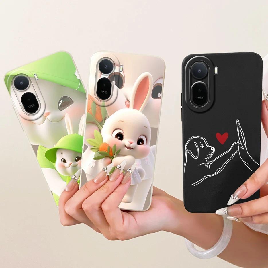 สําหรับ Xiaomi Poco C85x กรณี Redmi A7 Pro น่ารักสุนัขกระต่ายการ์ตูนฝาครอบ Soft TPU เคสโทรศัพท์สําหร