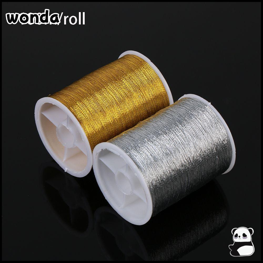 Wonda ด้ายเย็บปักถักร้อย สีทอง 100 เมตร DIY
