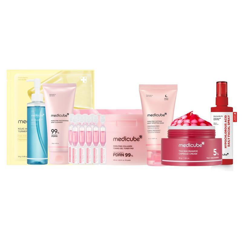 [medicube] ชุด WEEK ราคาไม่แพง | รวมผลิตภัณฑ์ TOP-SELLING 9 NEW | Achieve Glass Glow Skin IN 7 DAYS 