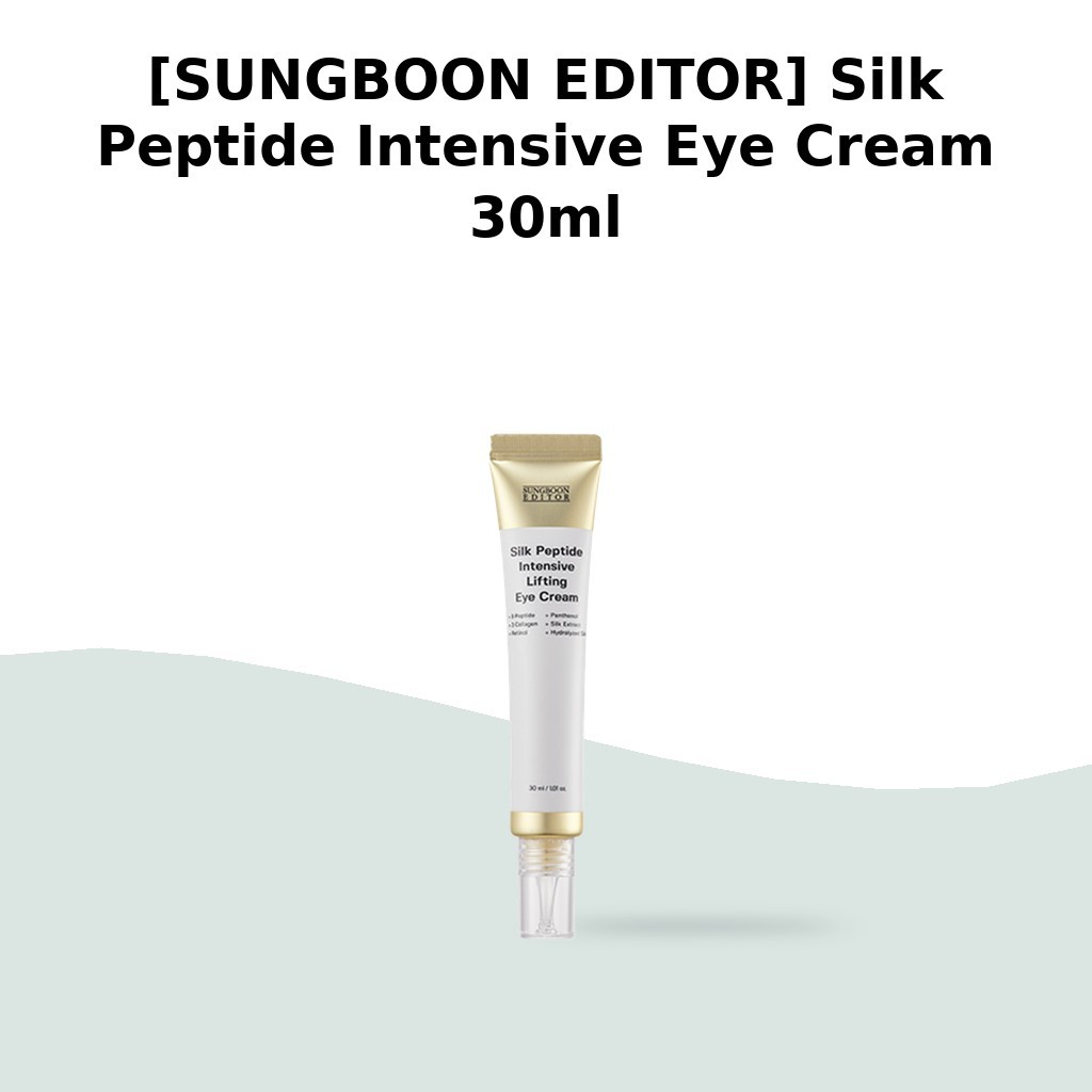 [SUNGBOON EDITOR] Silk Peptide Intensive Eye Cream 30ml / ครีมบํารุงรอบดวงตาเกาหลี / สูตรต่อต้านวัยโ