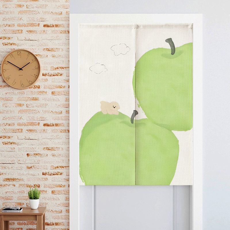 Small Fresh Simple Door Curtain Children's Room Bedroom Decorative Curtain Home Custom Partition Cur