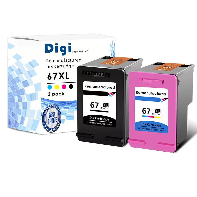 ใช้งานร่วมกับ HP 67XL 67 XL ตลับหมึกสําหรับ DeskJet 2752 2755 Plus 4100 4122 4123 เครื่องพิมพ์