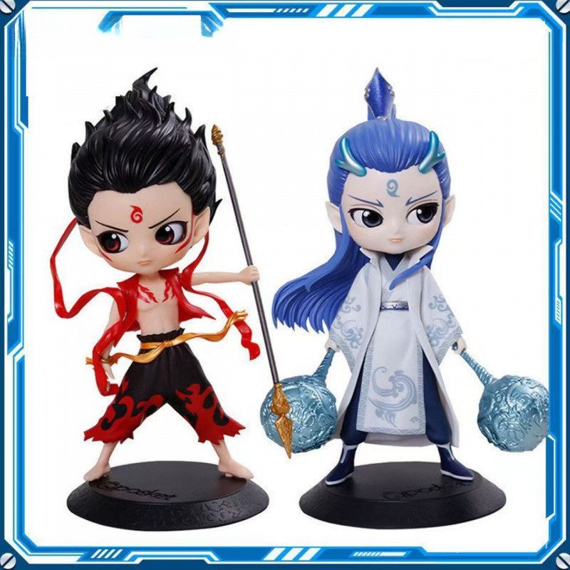 Nezha Magic Doll Two Merchanting Sea ตุ๊กตารุ่น Pack Ao ของเล่นภาพยนตร์เด็กคุณภาพสูงโพสต์เครื่องประด