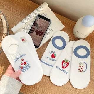 HOME818 ถุงเท้าข้อเว้า ถุงเท้าแฟชั่น เนื้อผ้านุ่ม ใส่ได้ทั้งหญิง-ชาย ใส่สบาย พร้อมส่ง