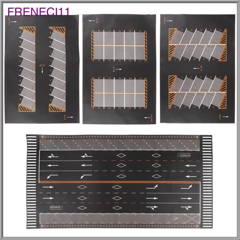 [freneci11] 1/64 Scale Parking Lot Mini Car Garage Non Slip Rollable Desktop Play Mat Mouse